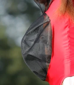 Premier Equine Comfort Tech Lycra Fly Mask Red -Lemieux Shop Comfort Tech Lycra Fly Mask Red 6
