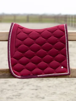 Ps Of Sweden Signature Dressage Saddle Pad - Ruby Wine - Full
