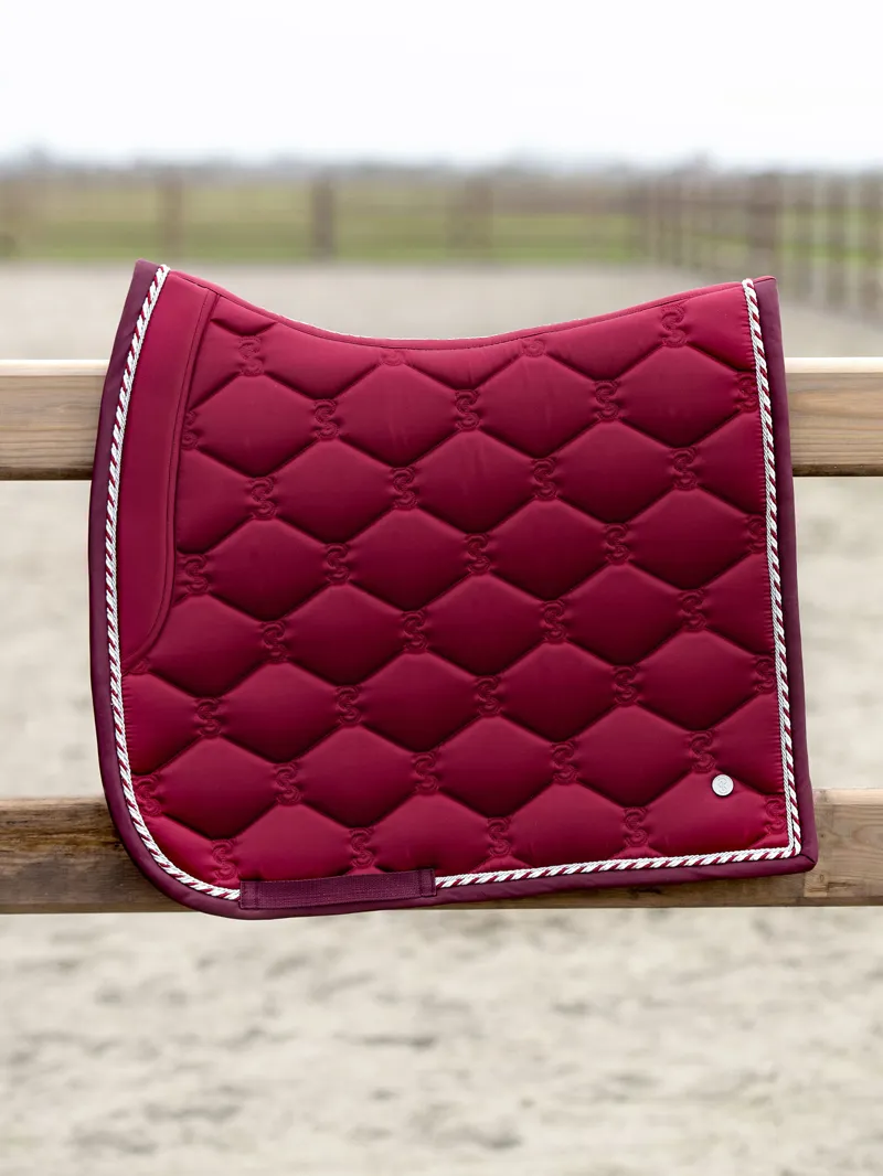 Ps Of Sweden Signature Dressage Saddle Pad - Ruby Wine - Full 1 Ps Of Sweden Signature Dressage Saddle Pad - Ruby Wine - Full