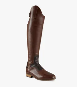 Premier Equine Dellucci Ladies Long Leather Field Riding Boot Brown