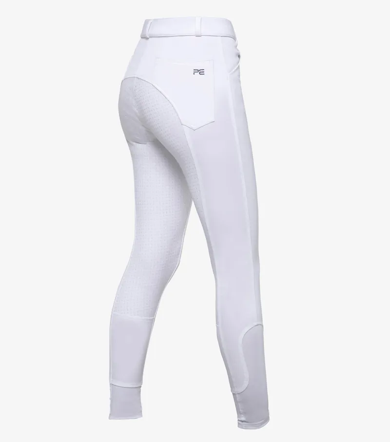 Premier Equine Delta Ladies Full Seat Gel Riding Breeches White 3 Premier Equine Delta Ladies Full Seat Gel Riding Breeches White - Image 3