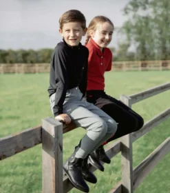 Premier Equine Derby Boys Riding Breeches Grey -Lemieux Shop Derby Kids Breeches Grey 2