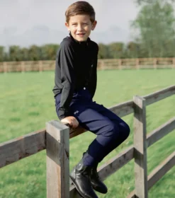Premier Equine Derby Boys Riding Breeches Navy -Lemieux Shop Derby Kids Breeches navy 2