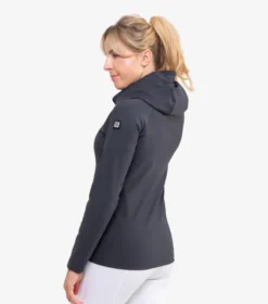 Premier Equine Destino Ladies Technical Hooded Riding Jacket Grey -Lemieux Shop Destino hoodie grey 4