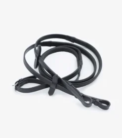 Premier Equine Diego Rubber Reins Black