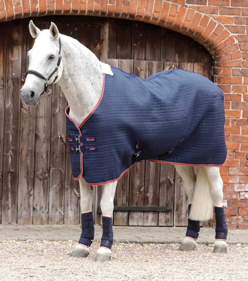 Premier Equine Dry-Tech Horse Cooler Rug Navy 1 Premier Equine Dry-Tech Horse Cooler Rug Navy