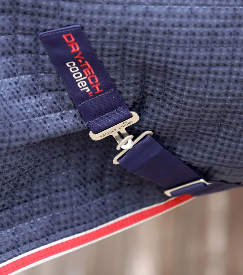 Premier Equine Dry-Tech Horse Cooler Rug Navy 5 Premier Equine Dry-Tech Horse Cooler Rug Navy - Image 5