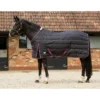 JHL Essential Heavyweight Stable Rug In Black/Burgundy