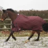 JHL Essential Lightweight Plus Turnout Rug In Burgundy/Navy
