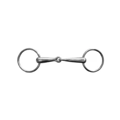 JHL Pro Steel Loose Ring Jointed Snaffle Bit In Silver