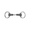 JHL Pro Steel Rubber-Mouth Eggbutt Snaffle In Black