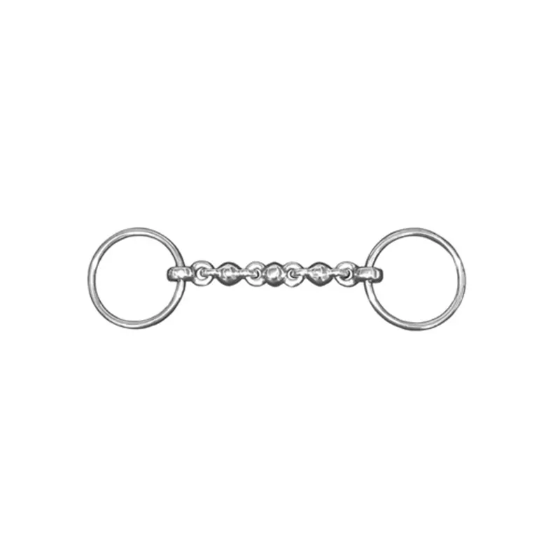 JHL Pro Steel Waterford Loose-Ring Snaffle Bit In Silver 1 JHL Pro Steel Waterford Loose-Ring Snaffle Bit In Silver