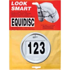 KM Elite Equidisc Number Holder In White