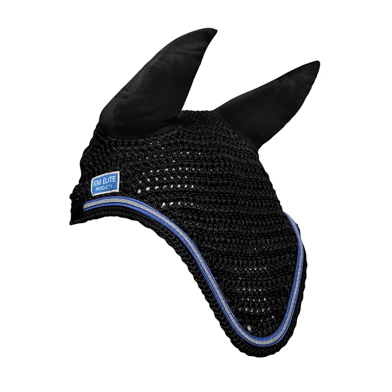 KM Elite Fly Veil In Black/Electric Blue 1 KM Elite Fly Veil In Black/Electric Blue