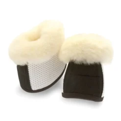 KM Elite Pro Mesh Over Reach Boots W/Lambswool In White