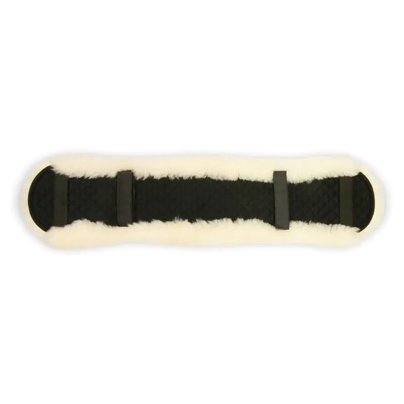 KM Elite Shaped Dressage Girth Sleeve In White 1 KM Elite Shaped Dressage Girth Sleeve In White