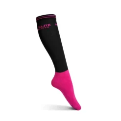 KM Elite Socks In Black/Hot Pink