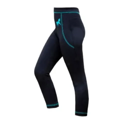 Mark Todd Kids Leggings In Navy/Aqua
