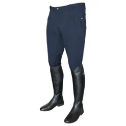 Mark Todd Coolmax Grip Mens Breeches In Navy
