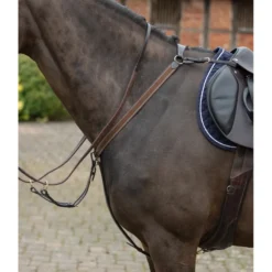 Mark Todd 3-Point Full Breastplate W/Brass Fittings In Havana