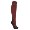 Mark Todd Competition Socks In Burgundy/Black