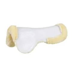 Mark Todd Deluxe Fleece Lined Full Gel Pad In White/Natural