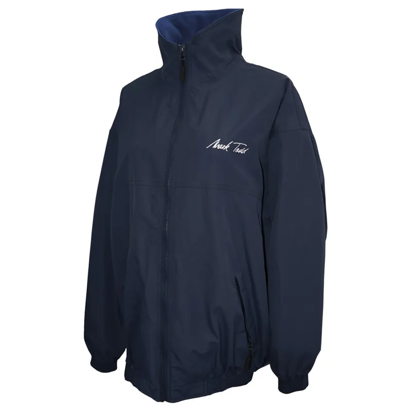 Mark Todd Fleece Lined Blouson Jacket In Navy 1 Mark Todd Fleece Lined Blouson Jacket In Navy
