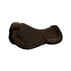 Mark Todd Deluxe Fleece Lined Full Half Pad In Brown/Brown