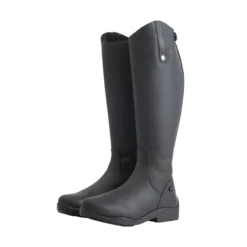 Mark Todd Fleece Lined Tall Wide Winter Boots In Brown