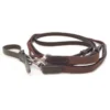 Mark Todd Cob/Full Leather/Rope Draw Reins W/Elastic In Havana