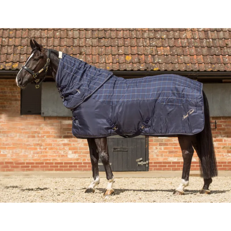 Mark Todd Ultimate H/weight Stable Rug In Plaid Navy/Beige/Royal Blue 1 Mark Todd Ultimate H/weight Stable Rug In Plaid Navy/Beige/Royal Blue