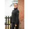 Mark Todd Womens Half Zip Fleece Top In Black