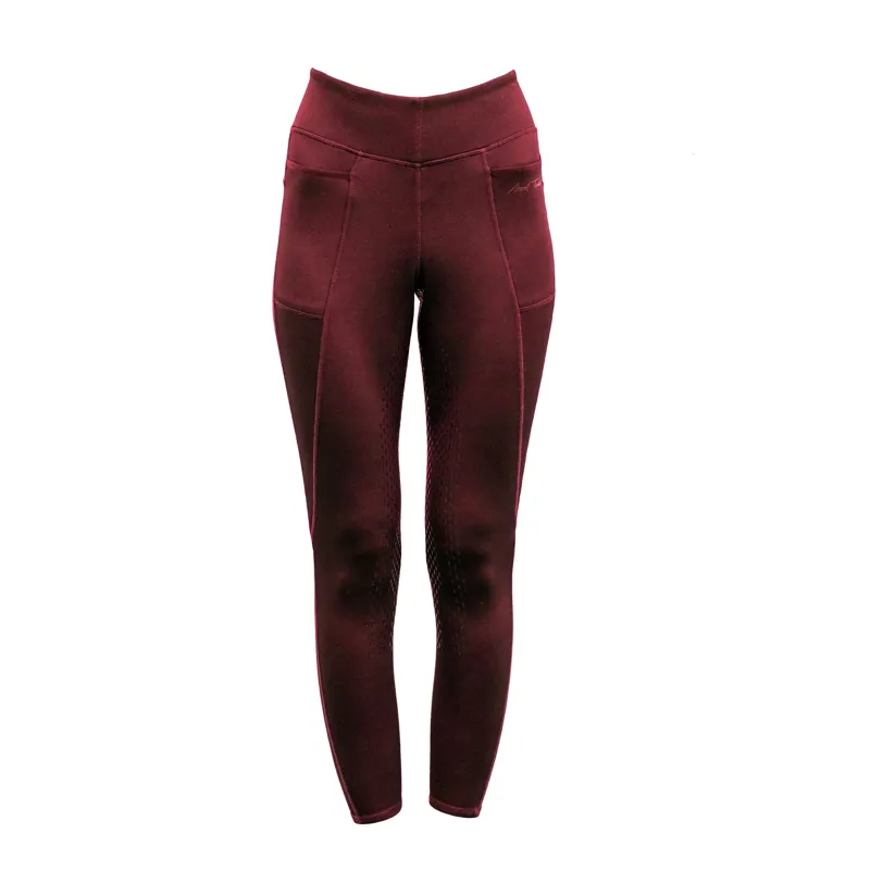 Mark Todd Winter Riding Leggings In Burgundy 1 Mark Todd Winter Riding Leggings In Burgundy