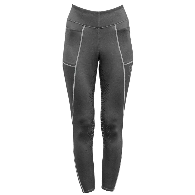 Mark Todd Winter Riding Leggings In Grey/Silver 1 Mark Todd Winter Riding Leggings In Grey/Silver
