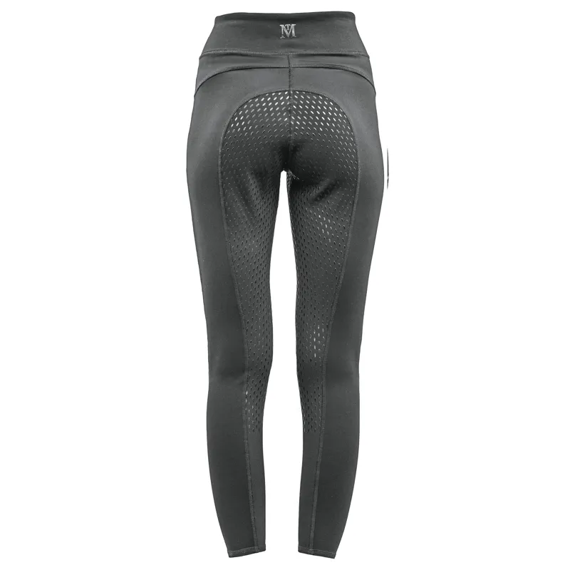 Mark Todd Winter Riding Leggings In Grey/Silver 2 Mark Todd Winter Riding Leggings In Grey/Silver - Image 2