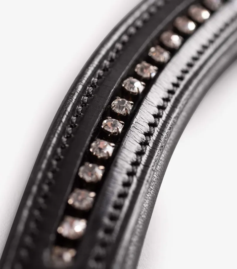 Premier Equine Elaborare Shaped Diamante Browband Black 3 Premier Equine Elaborare Shaped Diamante Browband Black - Image 3