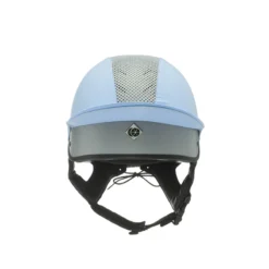 Charles Owen Esme JS1 Pro - Silver / Baby Blue -Lemieux Shop Esme20JS120Front