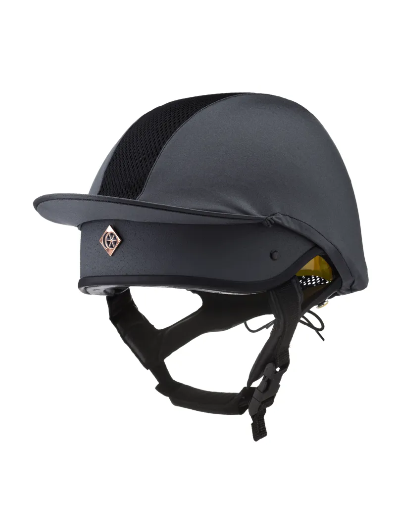 Charles Owen Esme MS1 Pro Jockey Skull Riding Hat Graphite 1 Charles Owen Esme MS1 Pro Jockey Skull Riding Hat Graphite