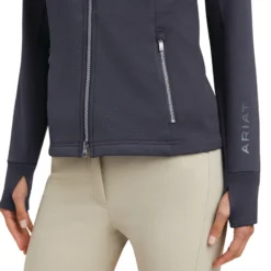 Ariat Women's Lumina Full Zip Sweatshirt Ebony -Lemieux Shop F22 WMS ENGL 10041387 detail02
