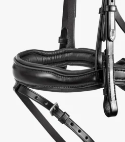 Premier Equine Favoloso Anatomic Bridle With Crank Noseband Black -Lemieux Shop Favoloso Bridle with Crank and Flash Black 4