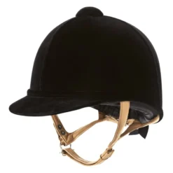 Charles Owen Fian Velvet Riding Hat Black