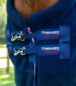 Premier Equine Buster Fleece Cooler Rug - Vecto Edition Navy -Lemieux Shop Fleece Coolers New Buster Fleece Cooler 3