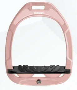 Flex-On Green Composite Limited Edition Stirrups - Old Pink - Black IUG - Old Pink