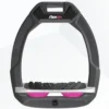 Flex-On Safe-On Stirrups - Dark Grey IUG Grey/Pink