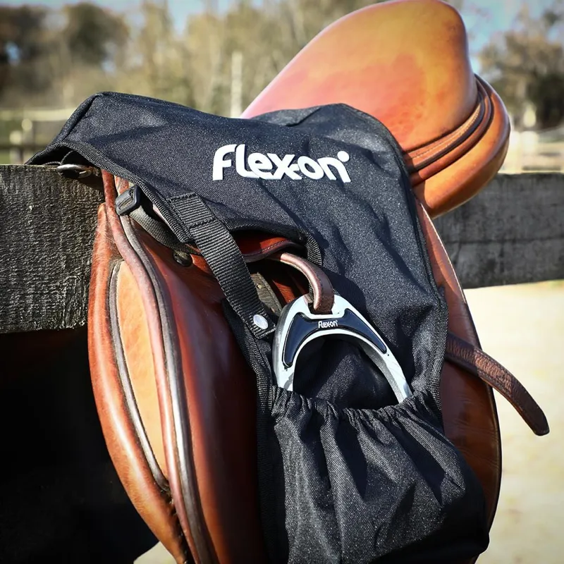 Flex-On Stirrup Cover - Black 3 Flex-On Stirrup Cover - Black - Image 3