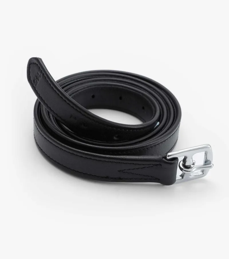 Premier Equine Florence Stirrup Leathers Black 1 Premier Equine Florence Stirrup Leathers Black