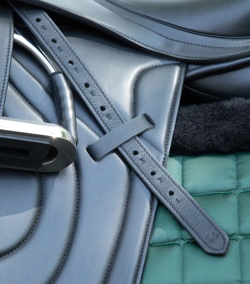 Premier Equine Florence Stirrup Leathers Black 3 Premier Equine Florence Stirrup Leathers Black - Image 3