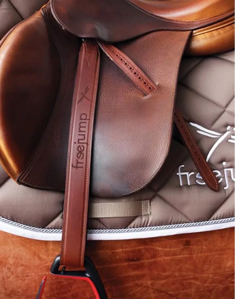 Freejump Classic Wide Stirrup Leathers Brown 1 Freejump Classic Wide Stirrup Leathers Brown