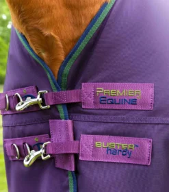 Premier Equine Buster Hardy 100g Half Neck Turnout Rug Purple -Lemieux Shop Hardy Purple 3
