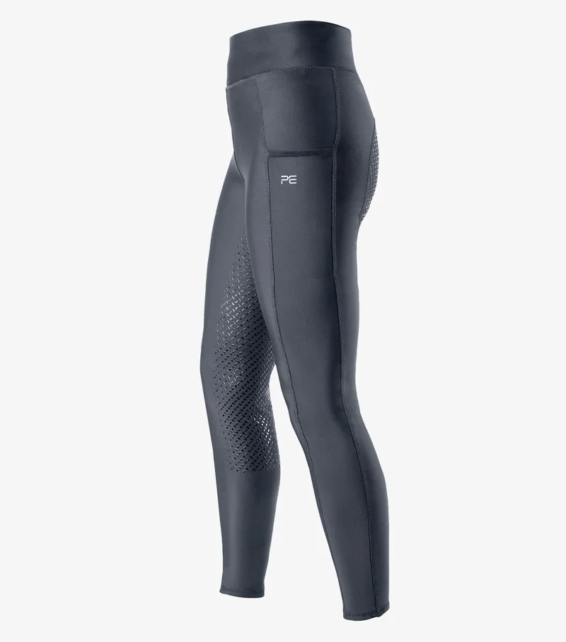 Premier Equine Hattina Ladies Full Seat Gel Riding Tights Anthracite 2 Premier Equine Hattina Ladies Full Seat Gel Riding Tights Anthracite - Image 2